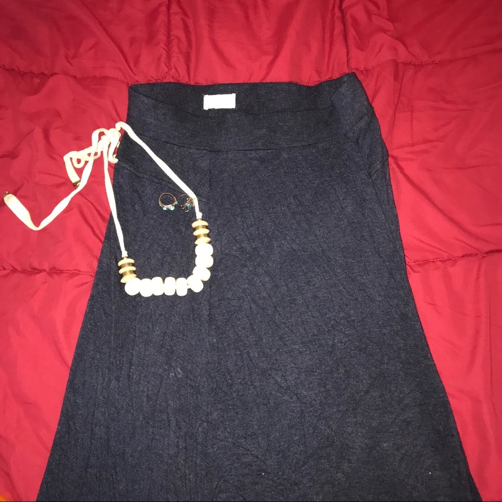 Lou & Grey: Navy Maxi Skirt